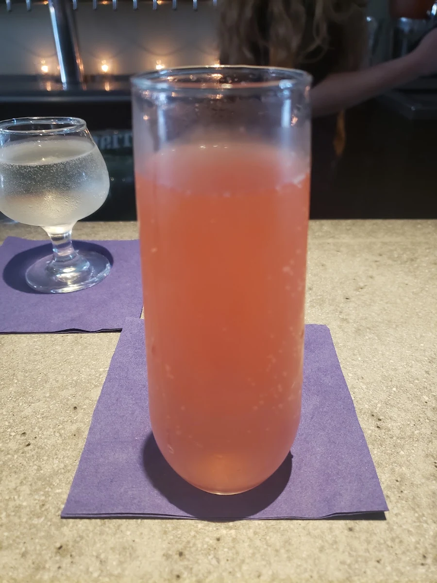 Black Cherry Limeade Champagne Cocktail