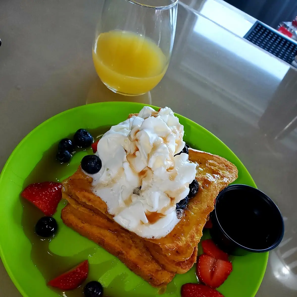 French Toast with Berries and Whipped Cream