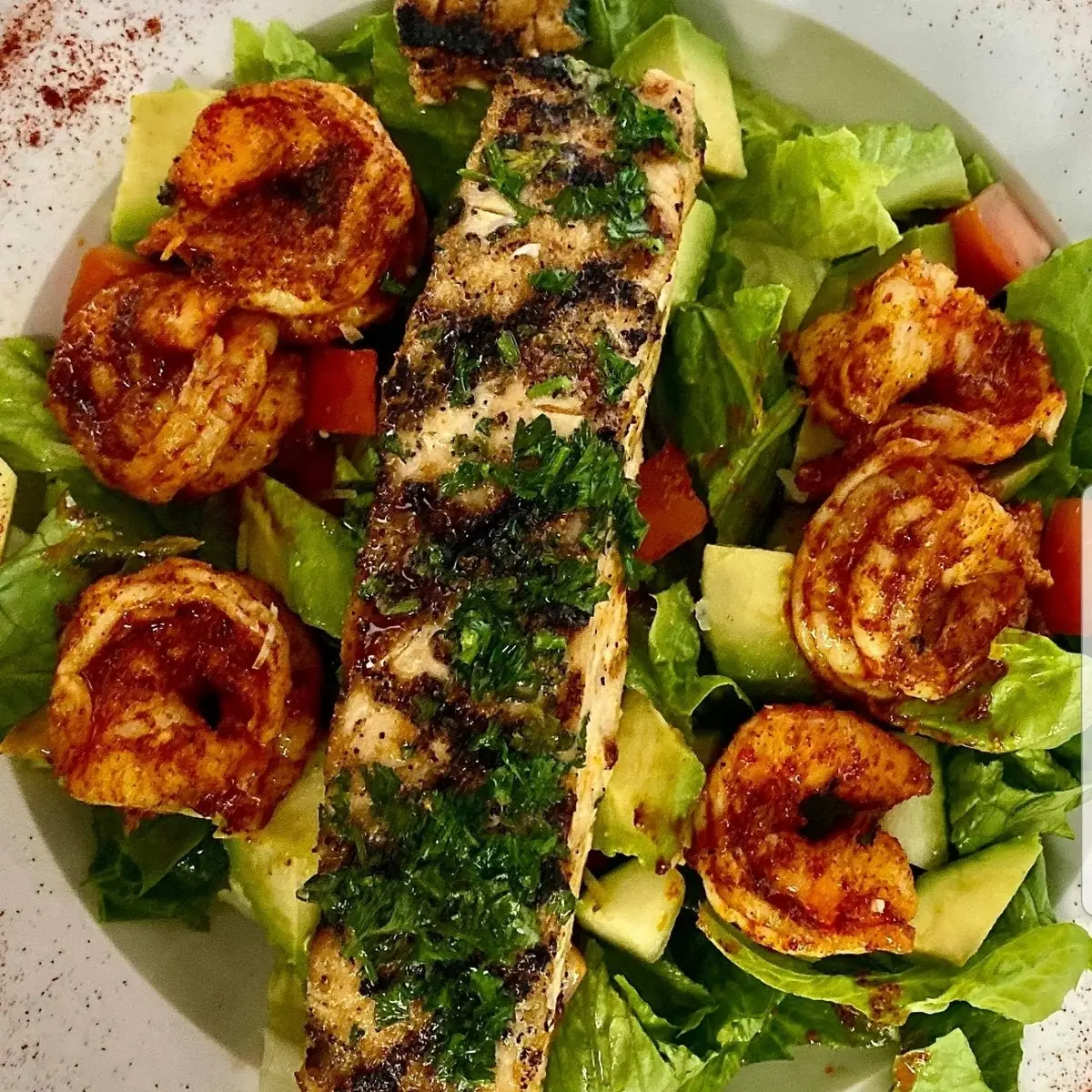 Blackened Chicken Caesar Salad