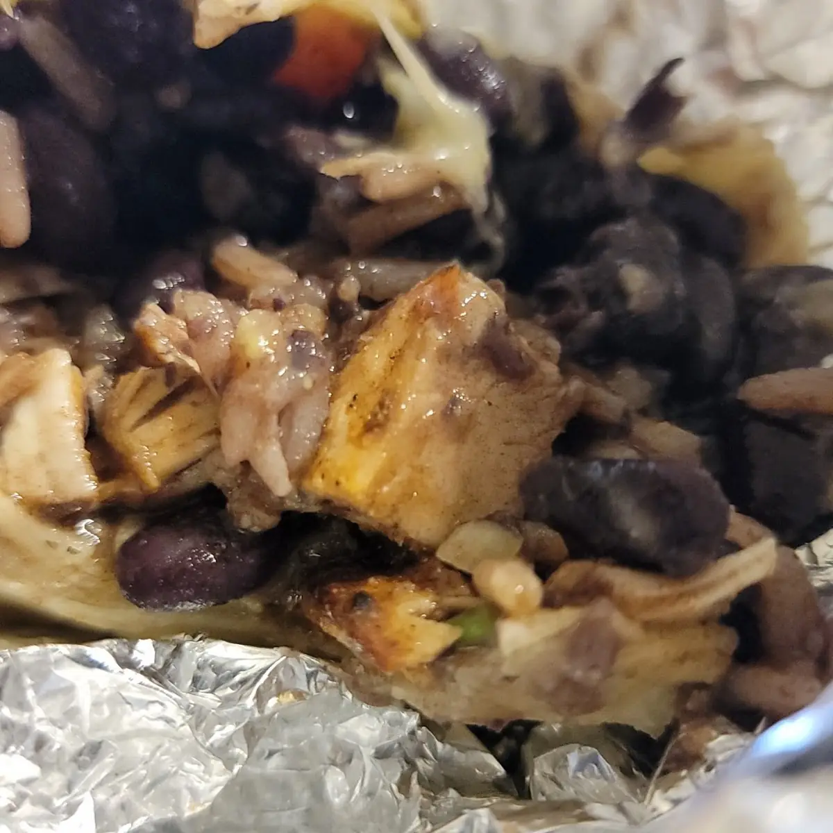 Chicken Burrito with Black Beans