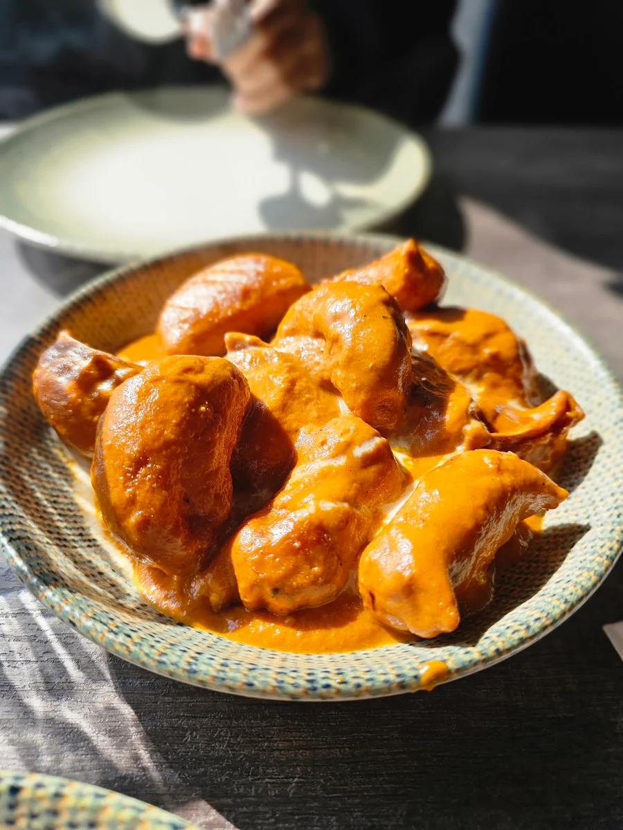Butter Chicken Momos, Hakka Nation Creek Side