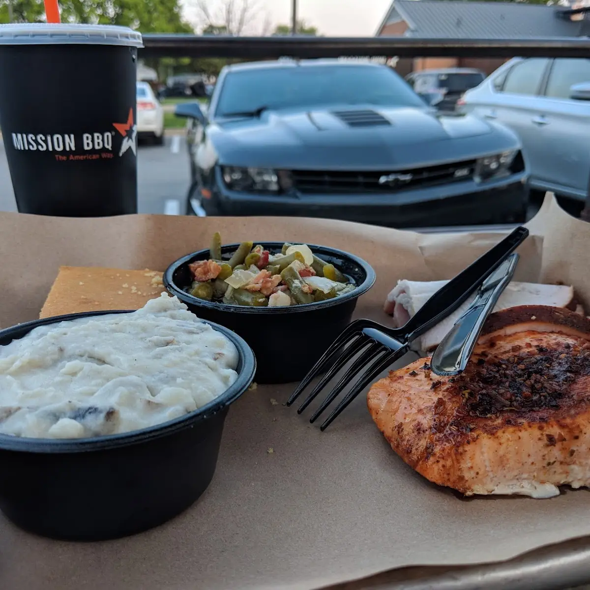 Blackened Salmon and Turkey Breast