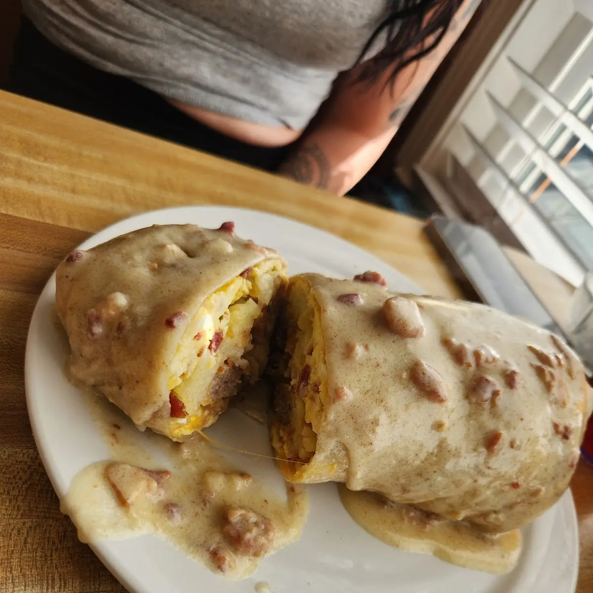 Chicken Fried Steak Burrito