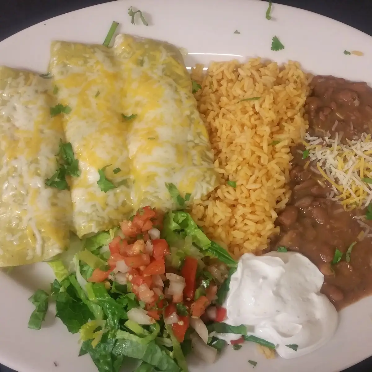 Chile Relleno & Pork Enchilada