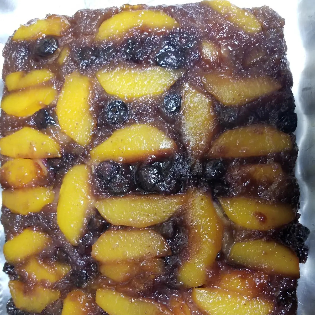 Peach and Blueberry Cobbler