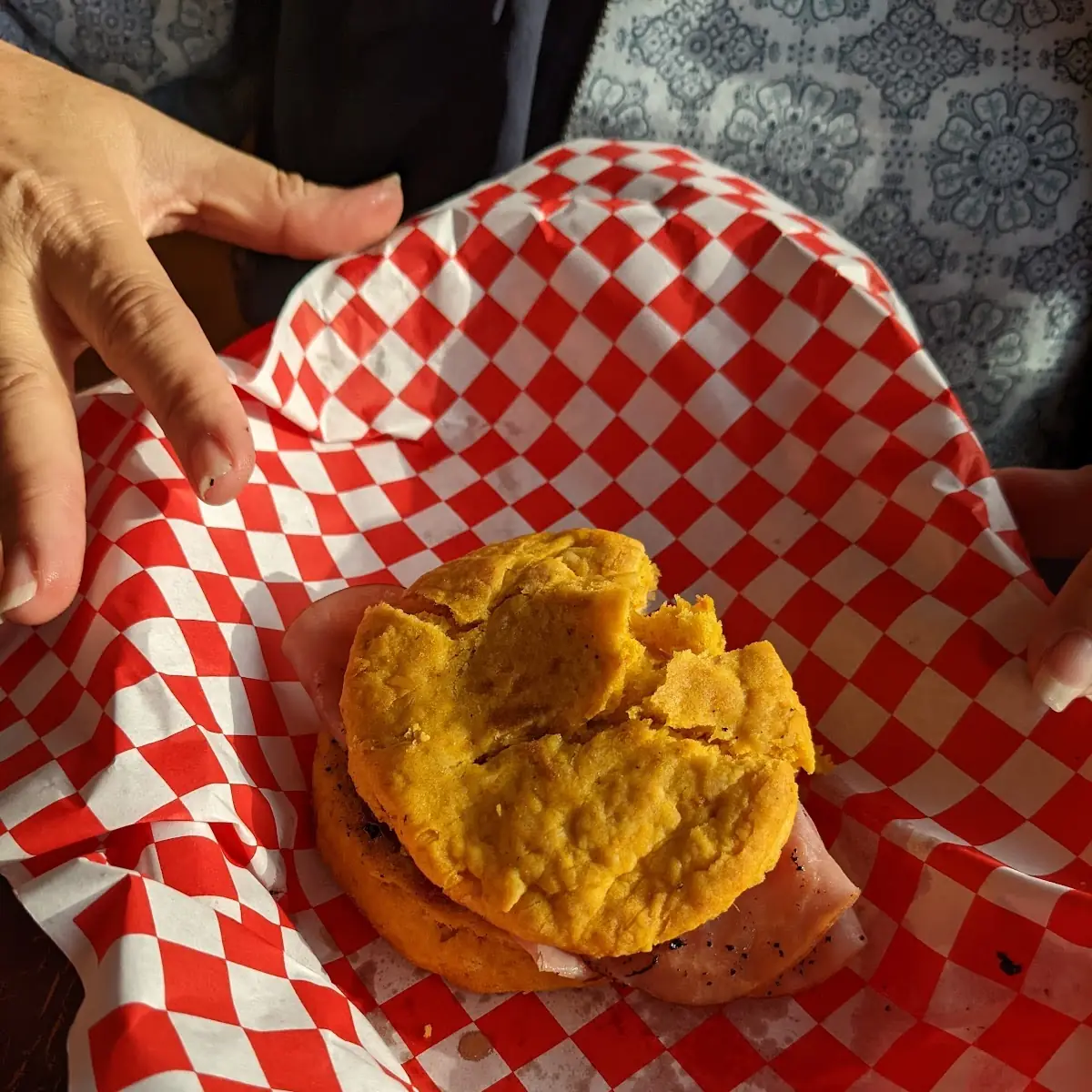 Sweet Potato Ham Biscuits