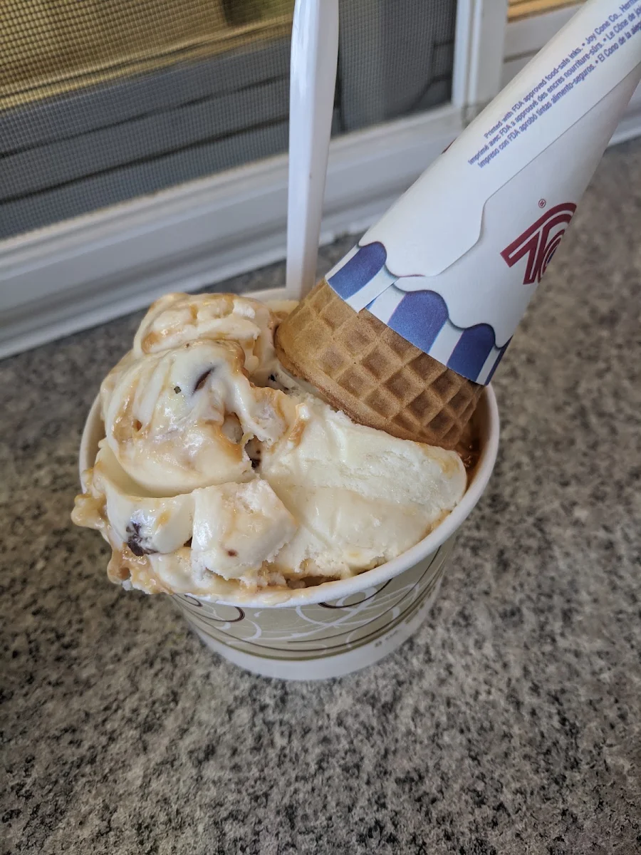 Caramel Caribou with Sugar Cone