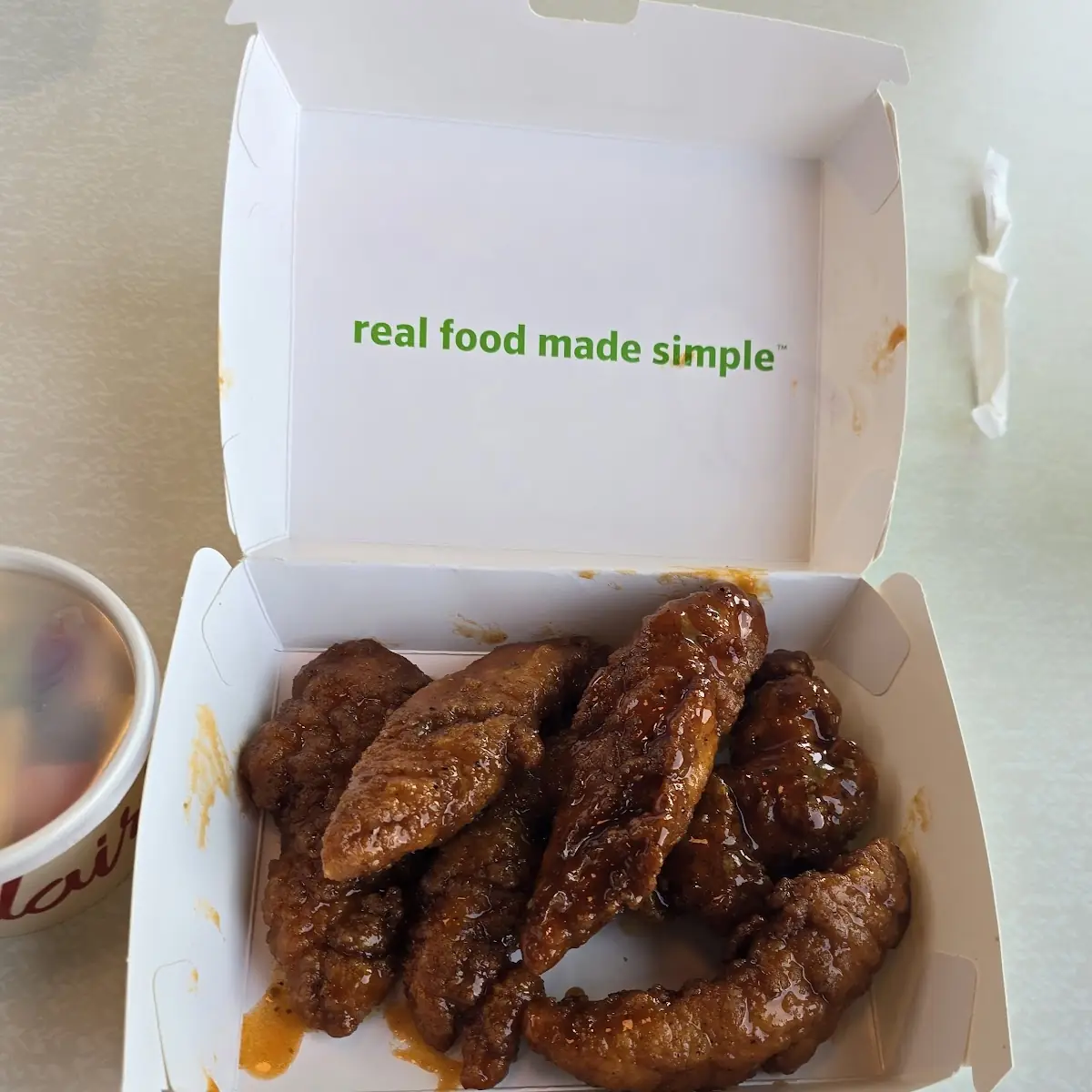 6 Piece Chicken Tenders with Fruit Cup