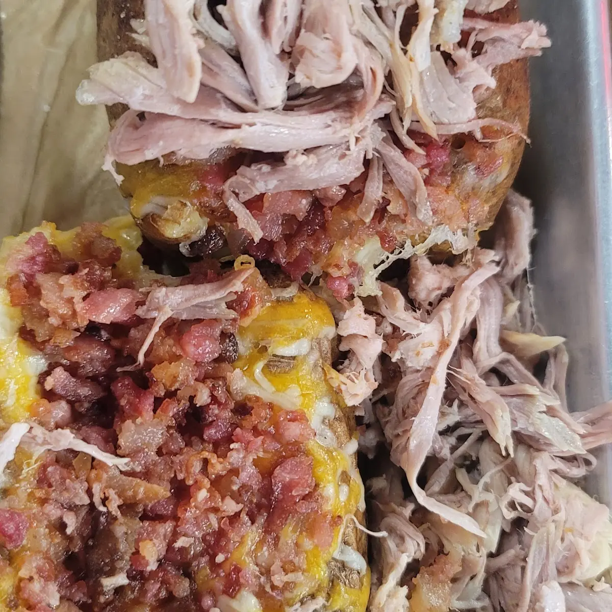 Loaded Baked Potato with Pulled Pork