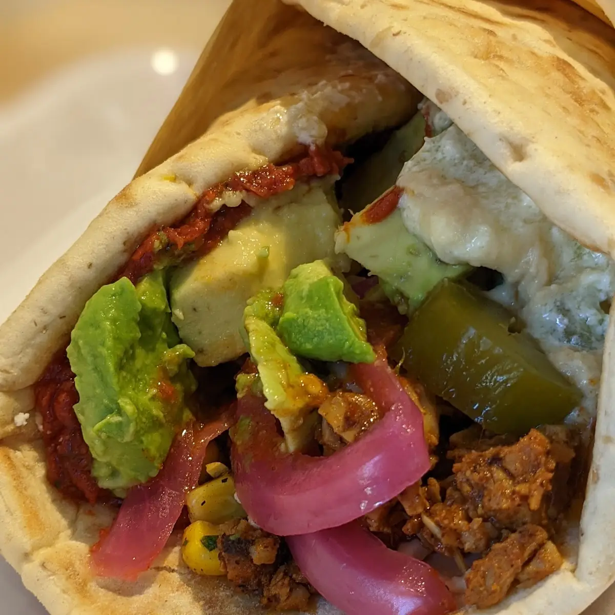 Spicy Chicken Pita