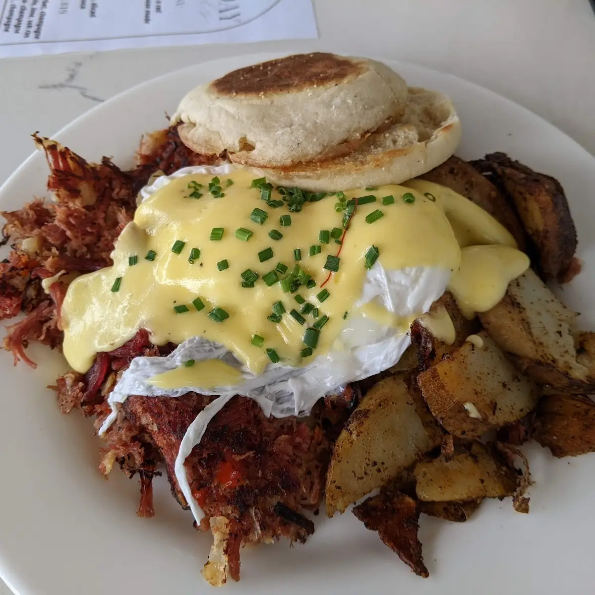 Egg Home Fries English Muffin