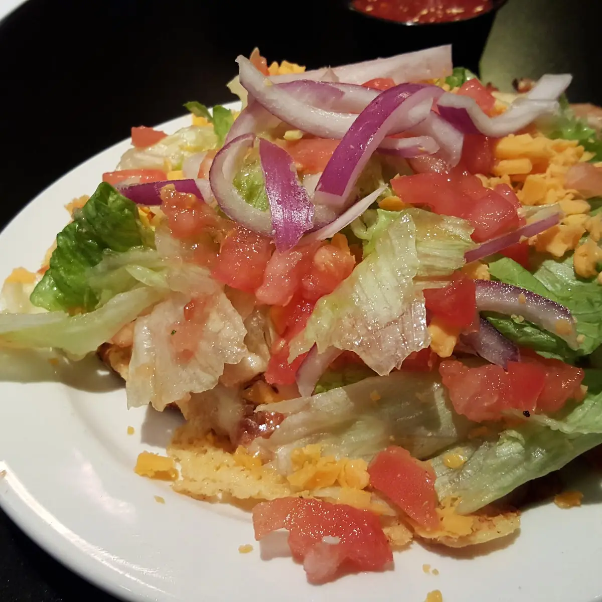 Mini Chicken Tostada Pizza