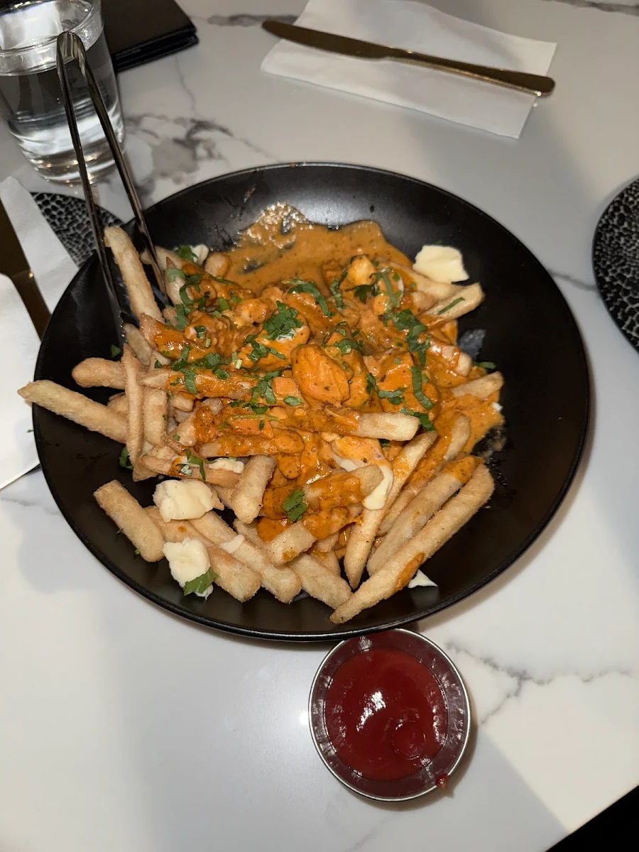 Butter Chicken Poutine, Spice Club Indian Cuisine