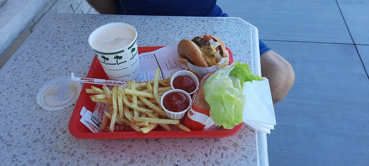 Triple Cheeseburger and Fries