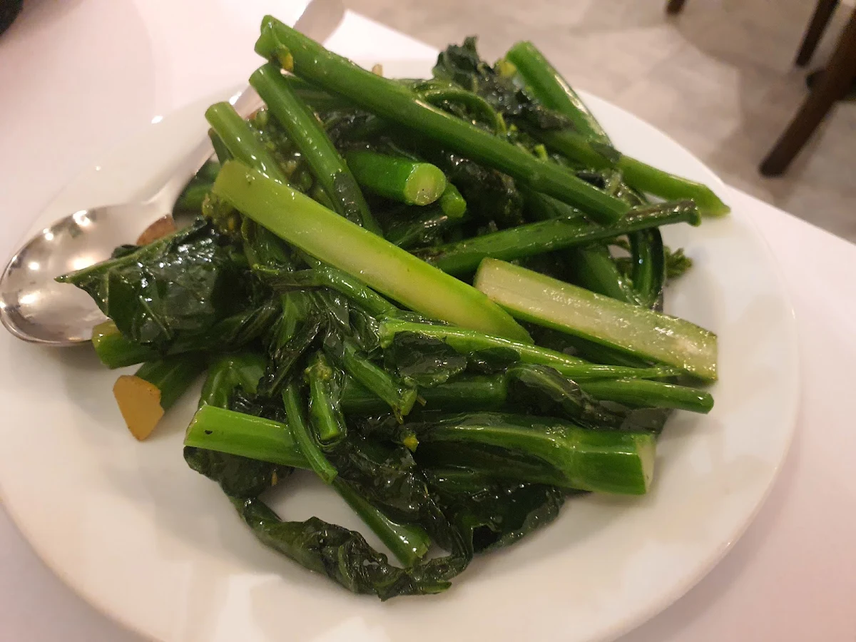 Stir Fried Chinese Broccoli with Ginger, Tasty Chinese Restaurant