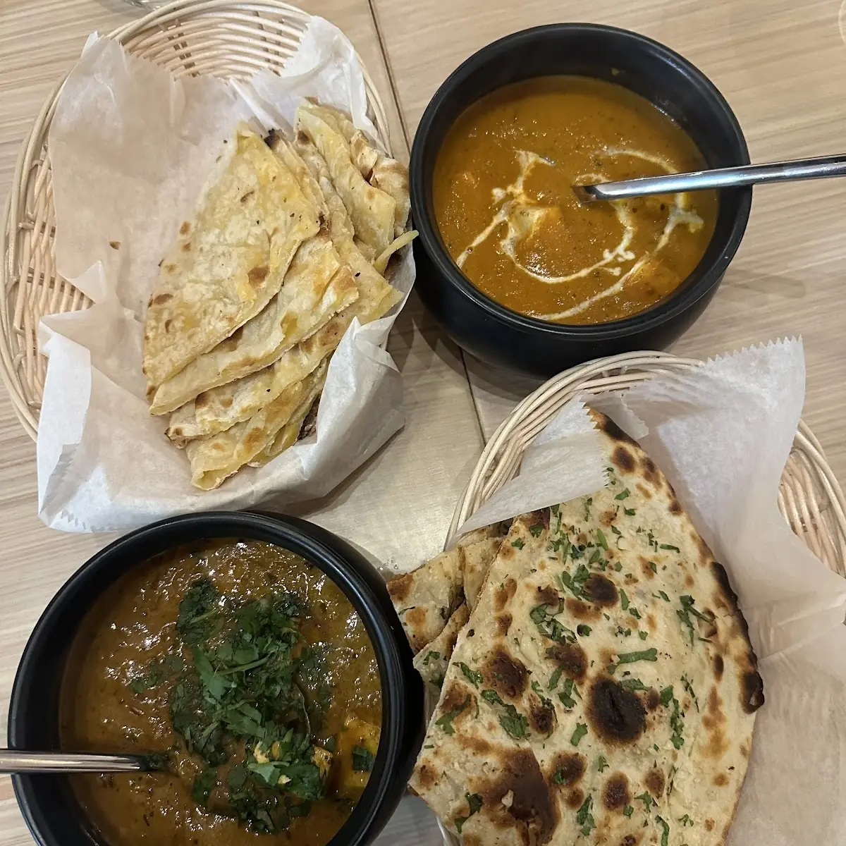 Chicken Curry with Naan and Rice