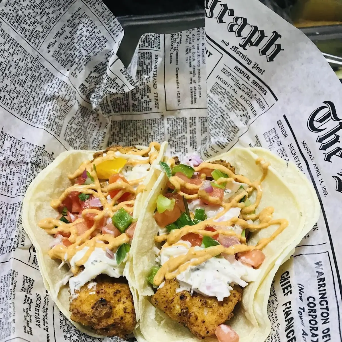 Tues Only Cajun Catfish Tacos