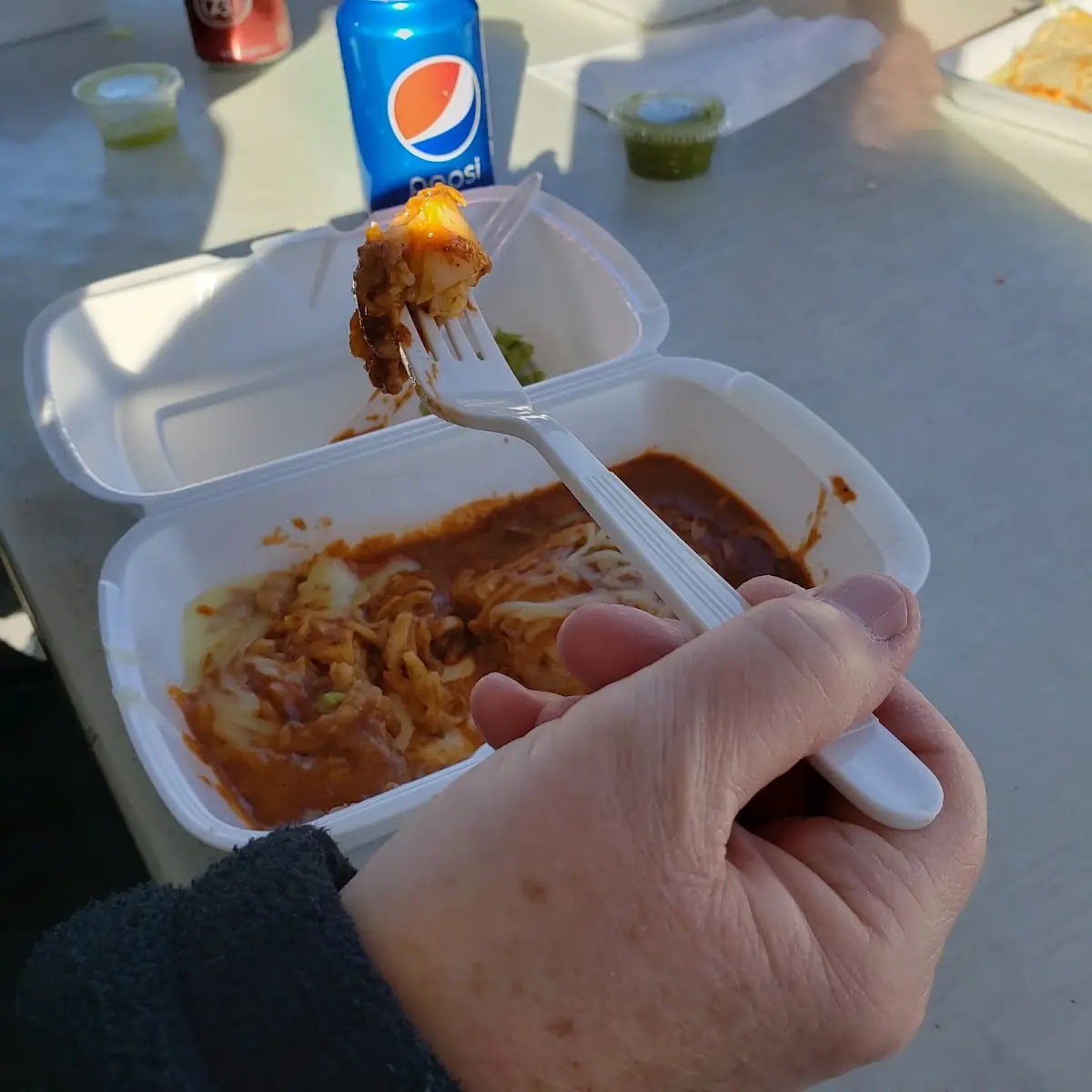 Bean and Cheese Burrito with Red Sauce