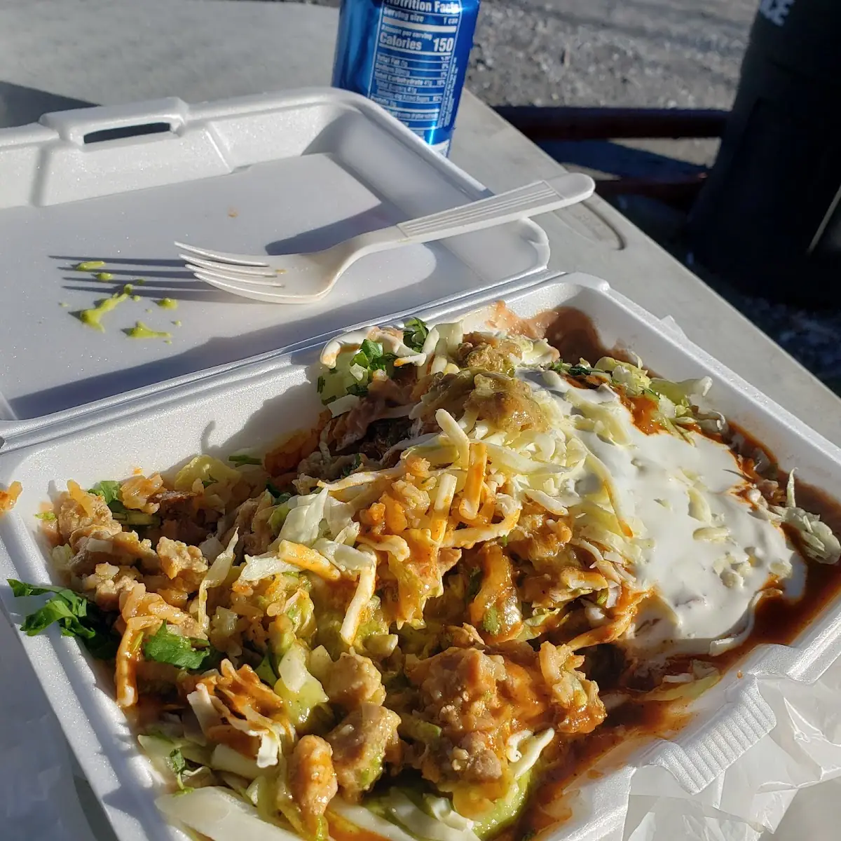 Sides of Rice and Refried Beans