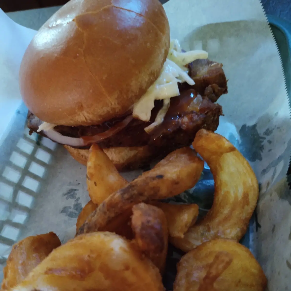 Rib Sandwich with Fries