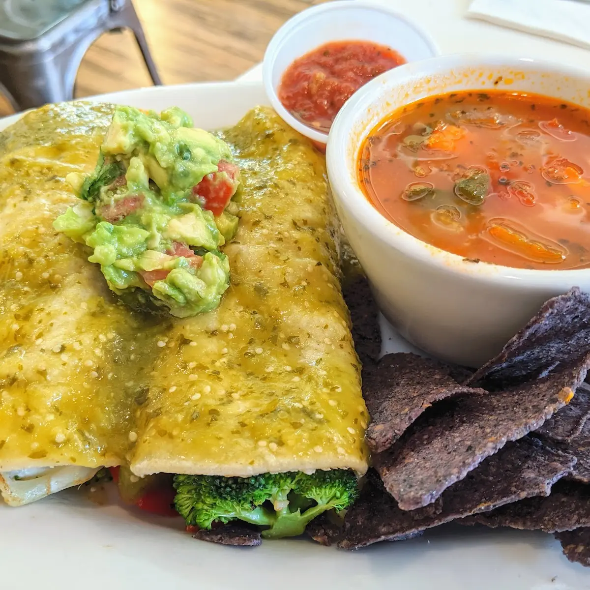 Vegetable Enchiladas Verdes