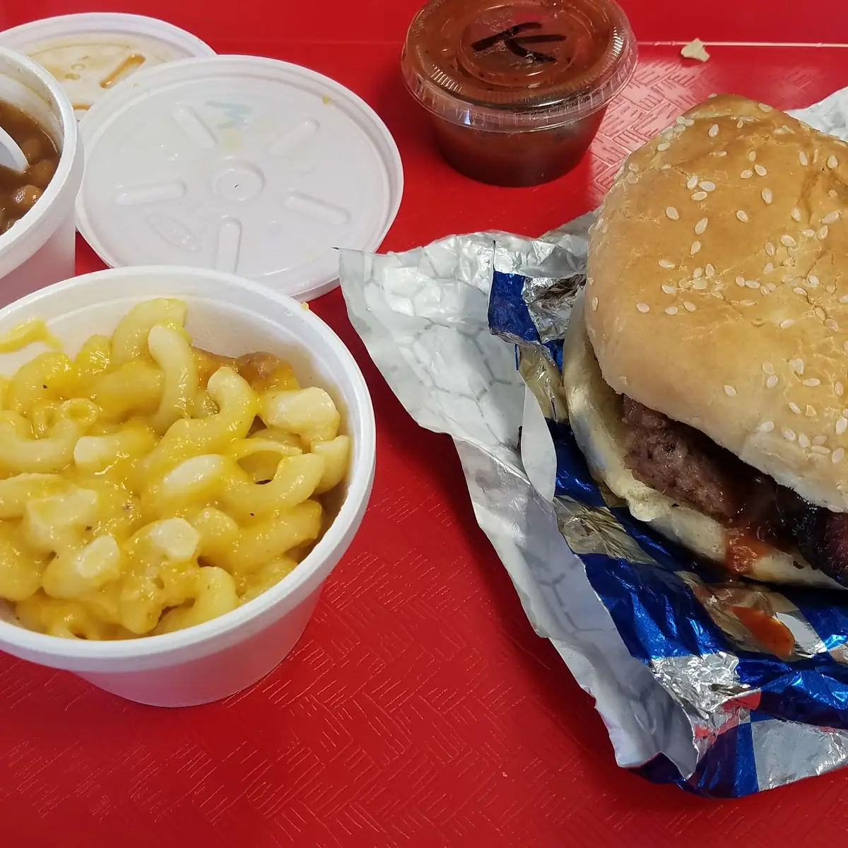 Brisket Mac & Cheese Baked Beans