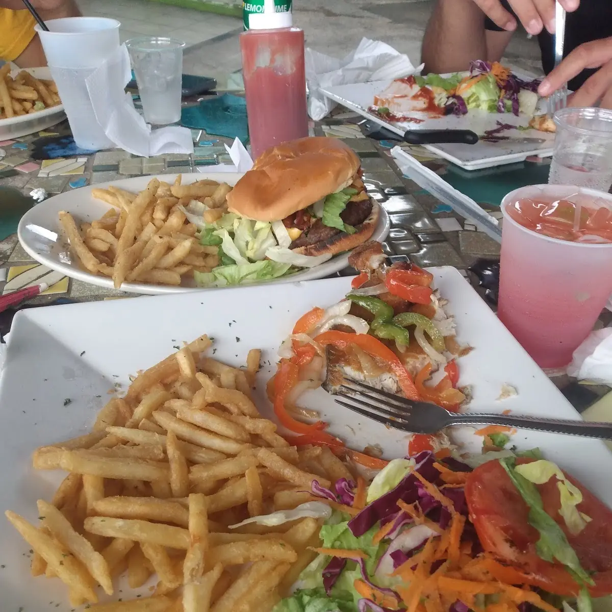 King Fish & Bacon Cheeseburger