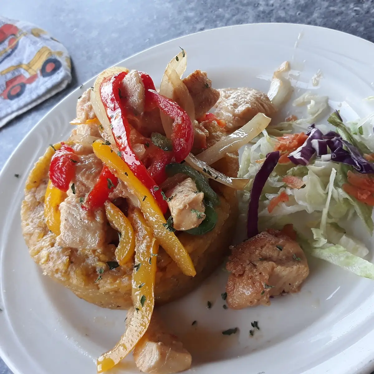 Mofongo with Garlic Chicken Breast