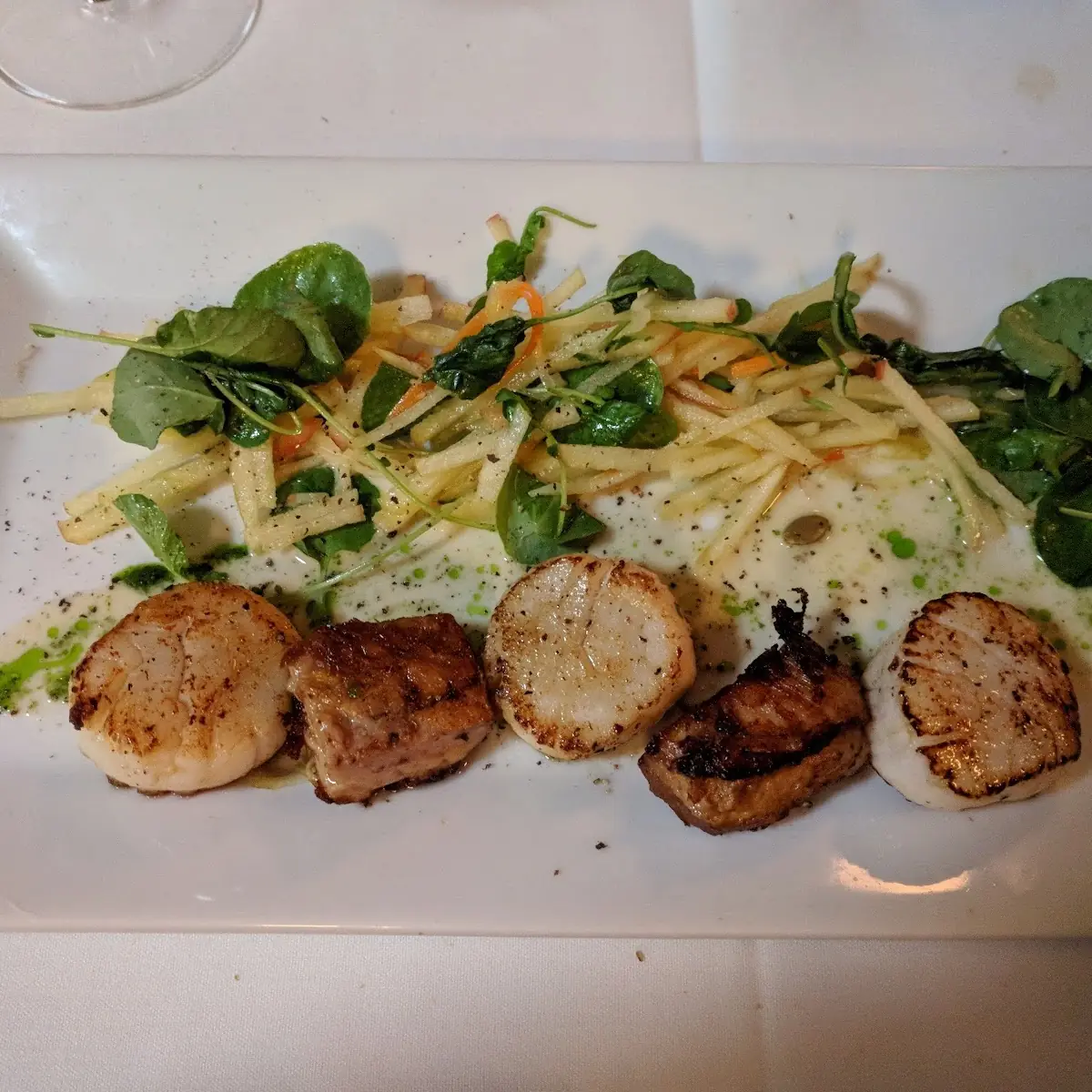 Scallops with Pork Belly Appetizer