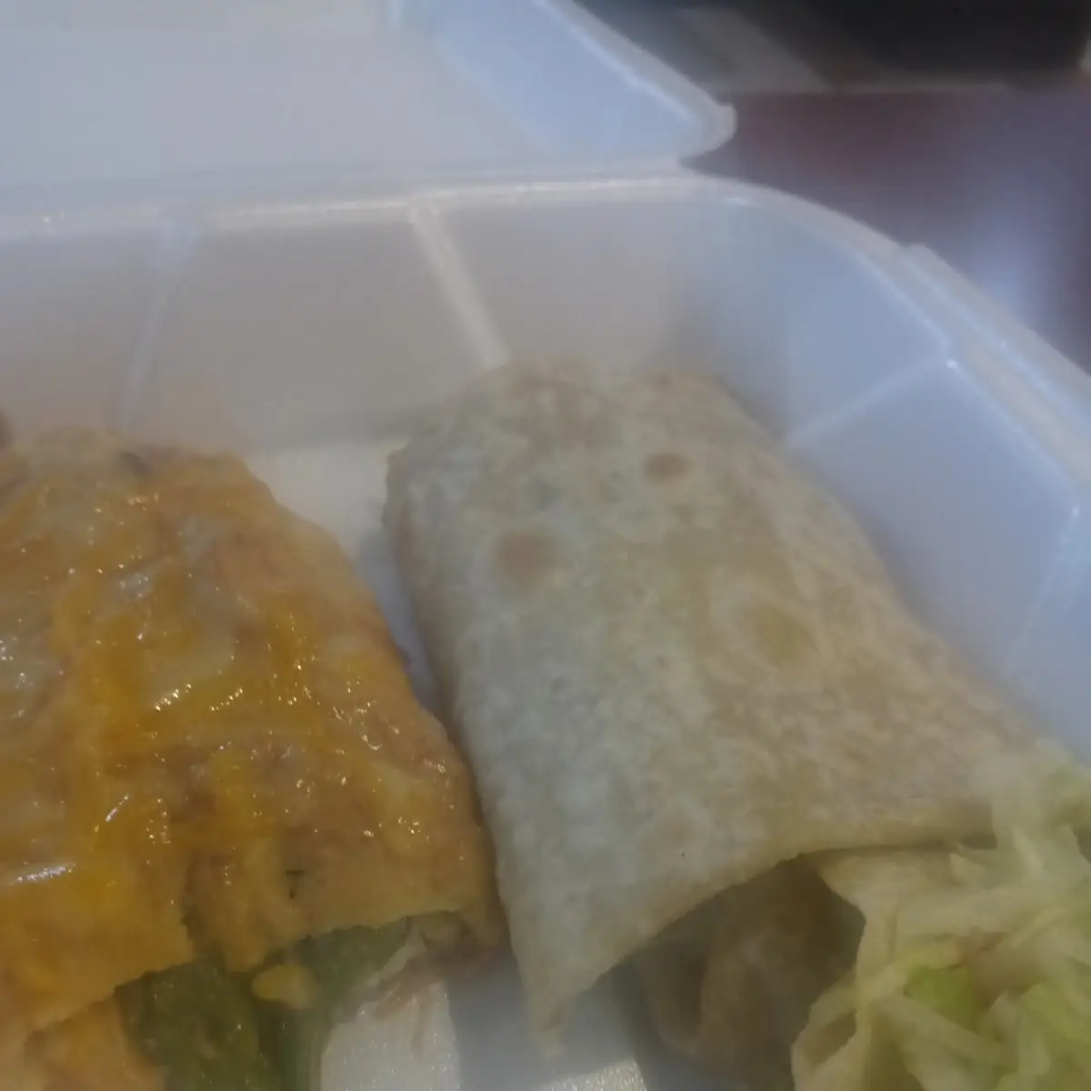 Chile Relleno & Taco Served with Rice and Beans
