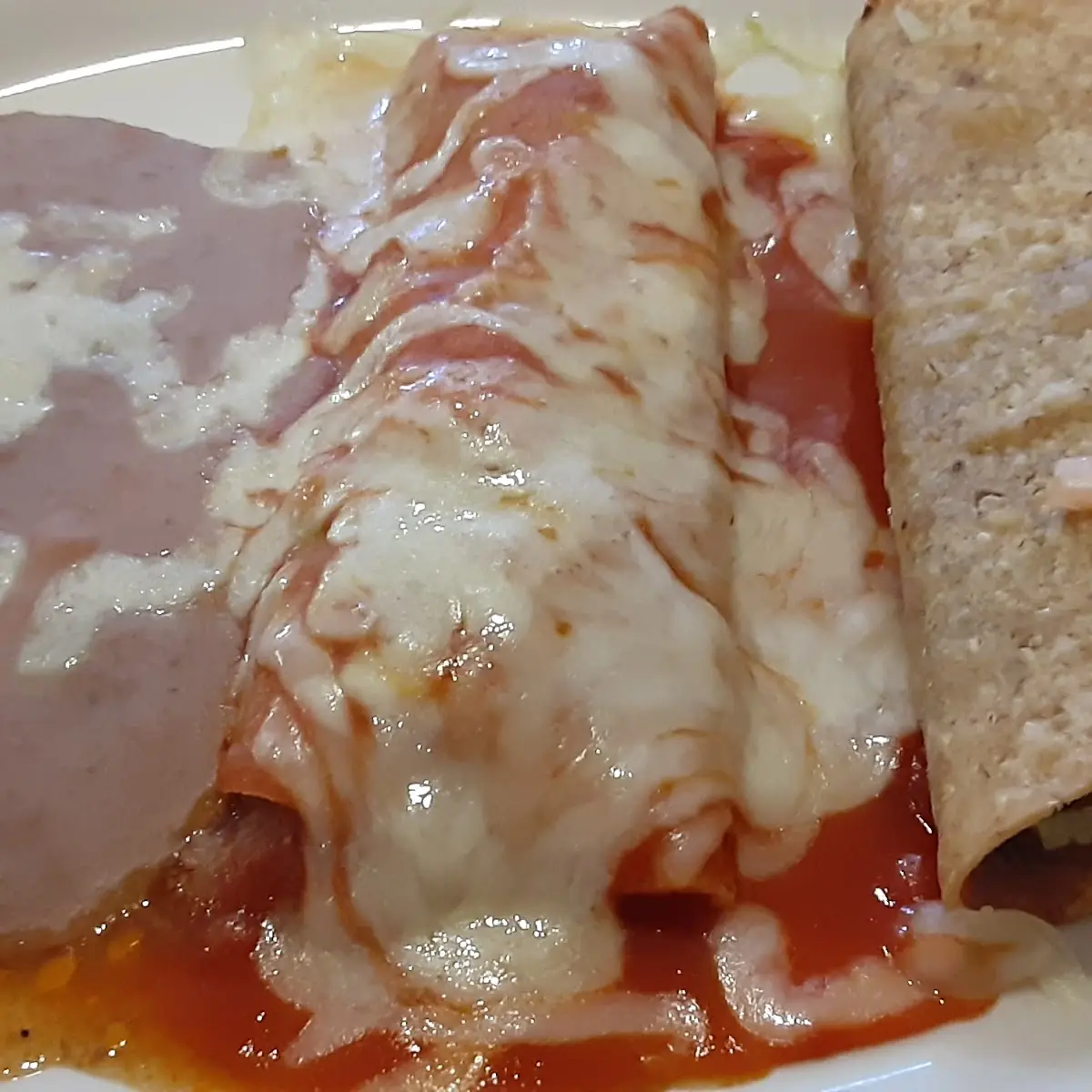 Beef Enchilada and Taco