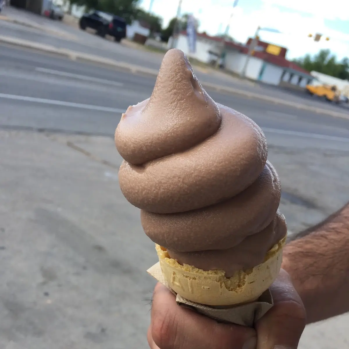 Chocolate Ice Cream Cone