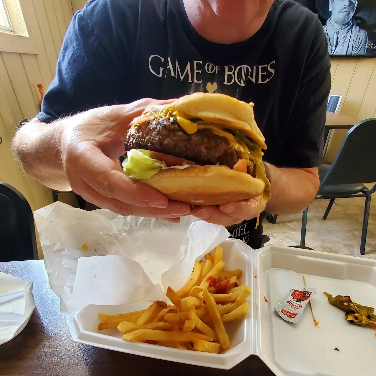 Green Chili Cheeseburger