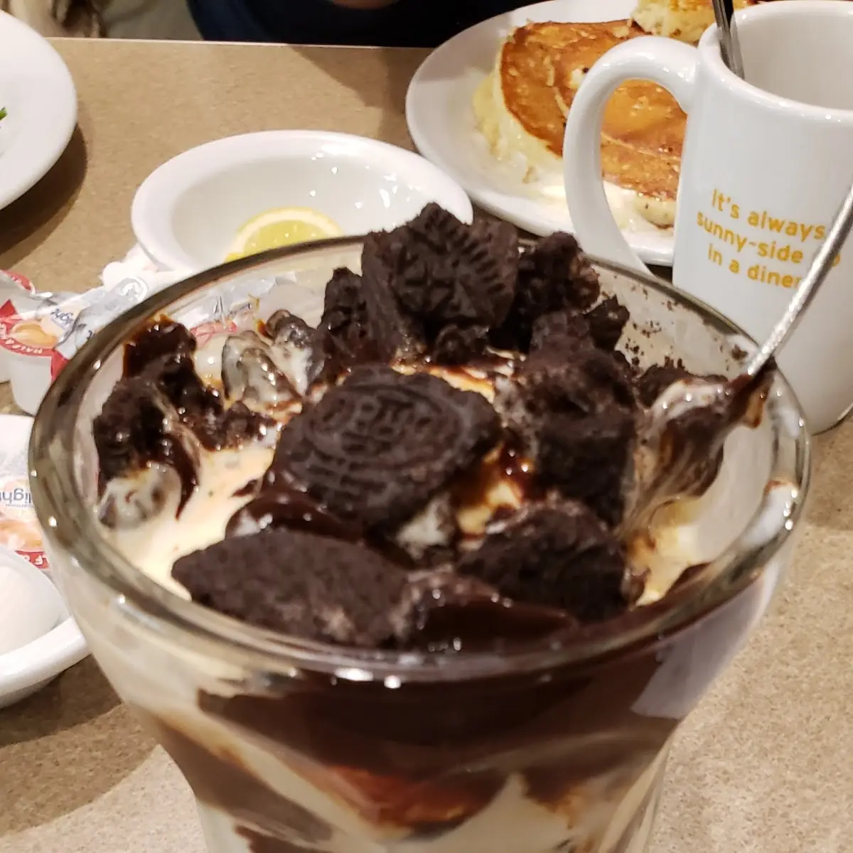Brownie Sundae with Oreo Pieces