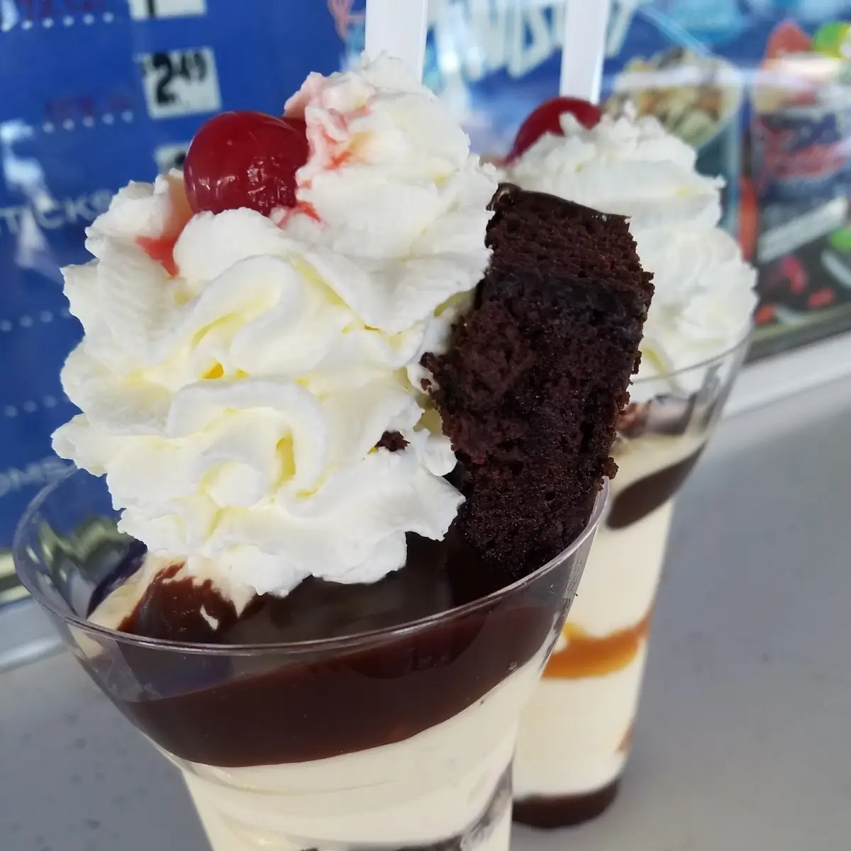Hot Fudge Brownie Parfait
