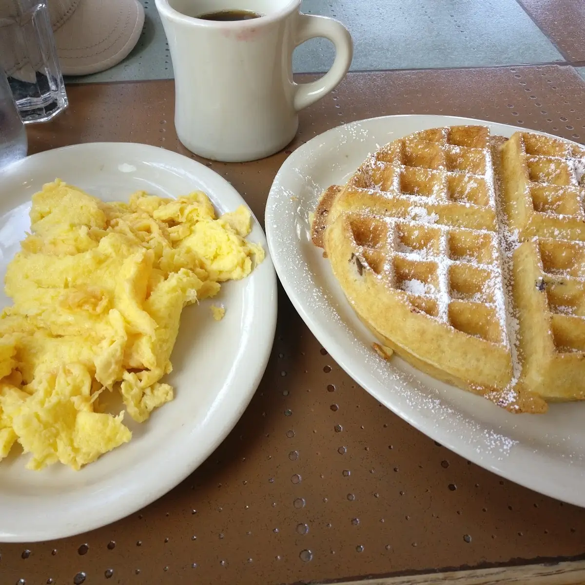 Waffles and Eggs