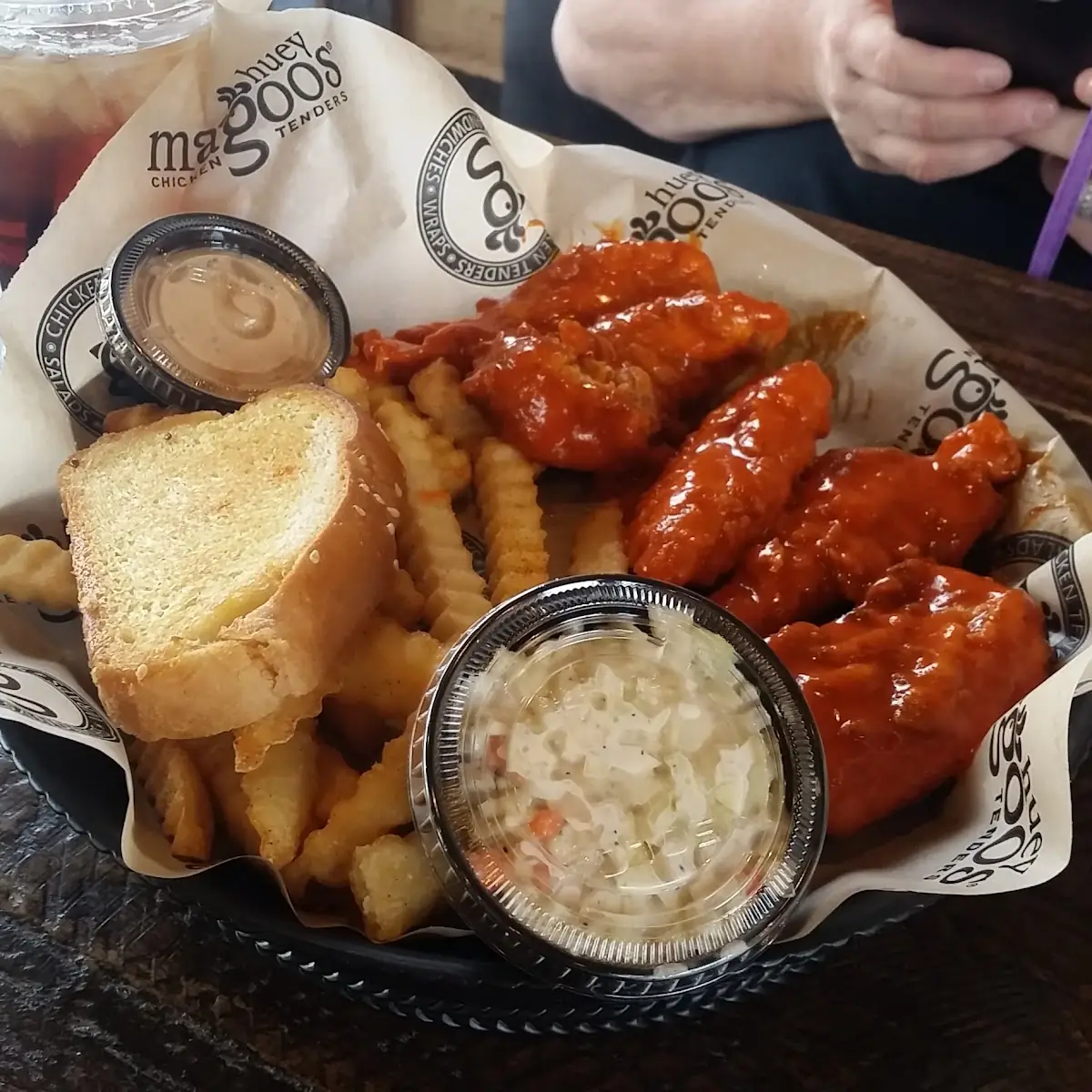 Chickenstrips with Buffalo Sauce