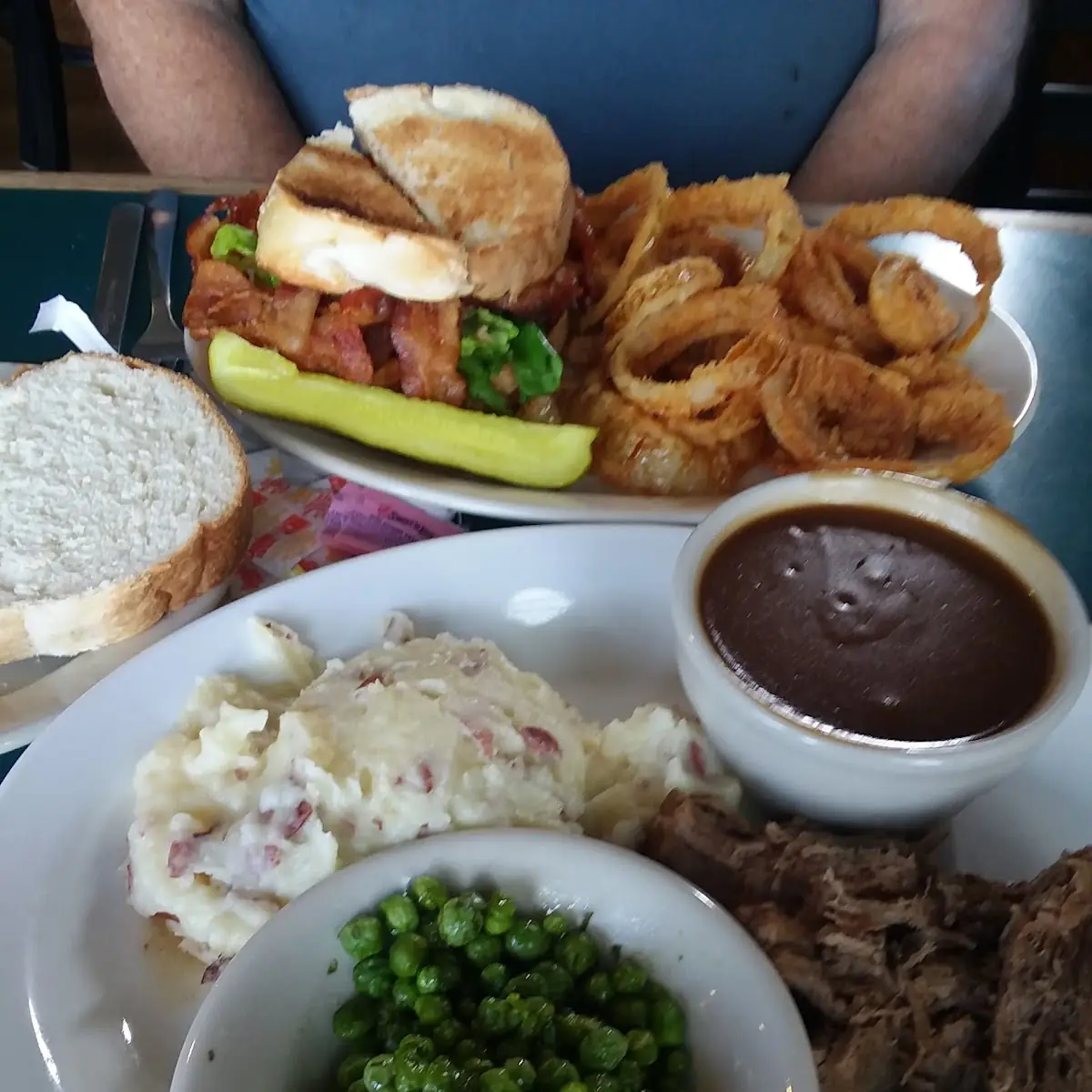 Pot Roast Dinner and blt Sandwich Dinner