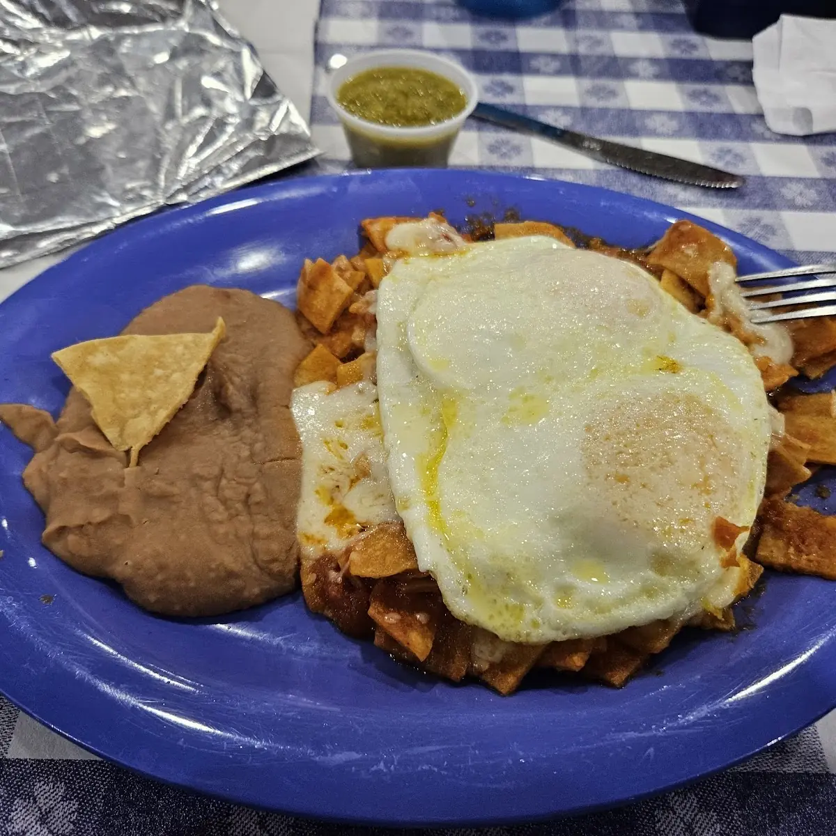 Migas a La Mexicana with Cheese