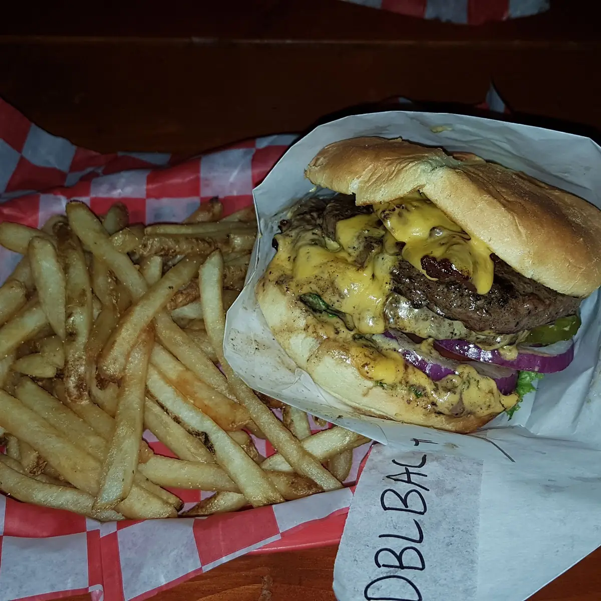 Bacon Cheeseburger Double with Fries