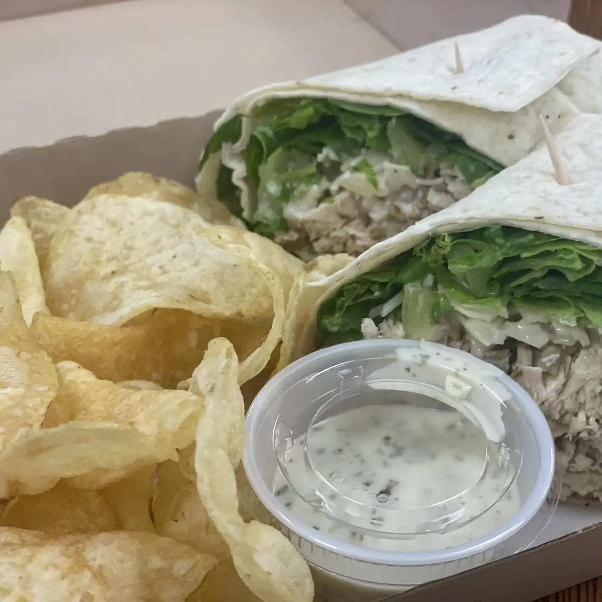 Pesto Ranch Chicken Wrap