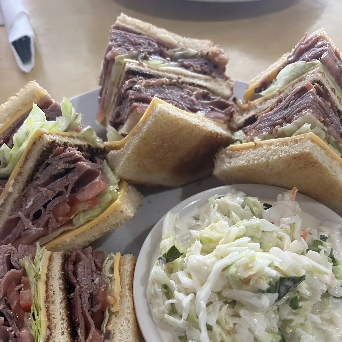 Roast Beef Club Sandwich