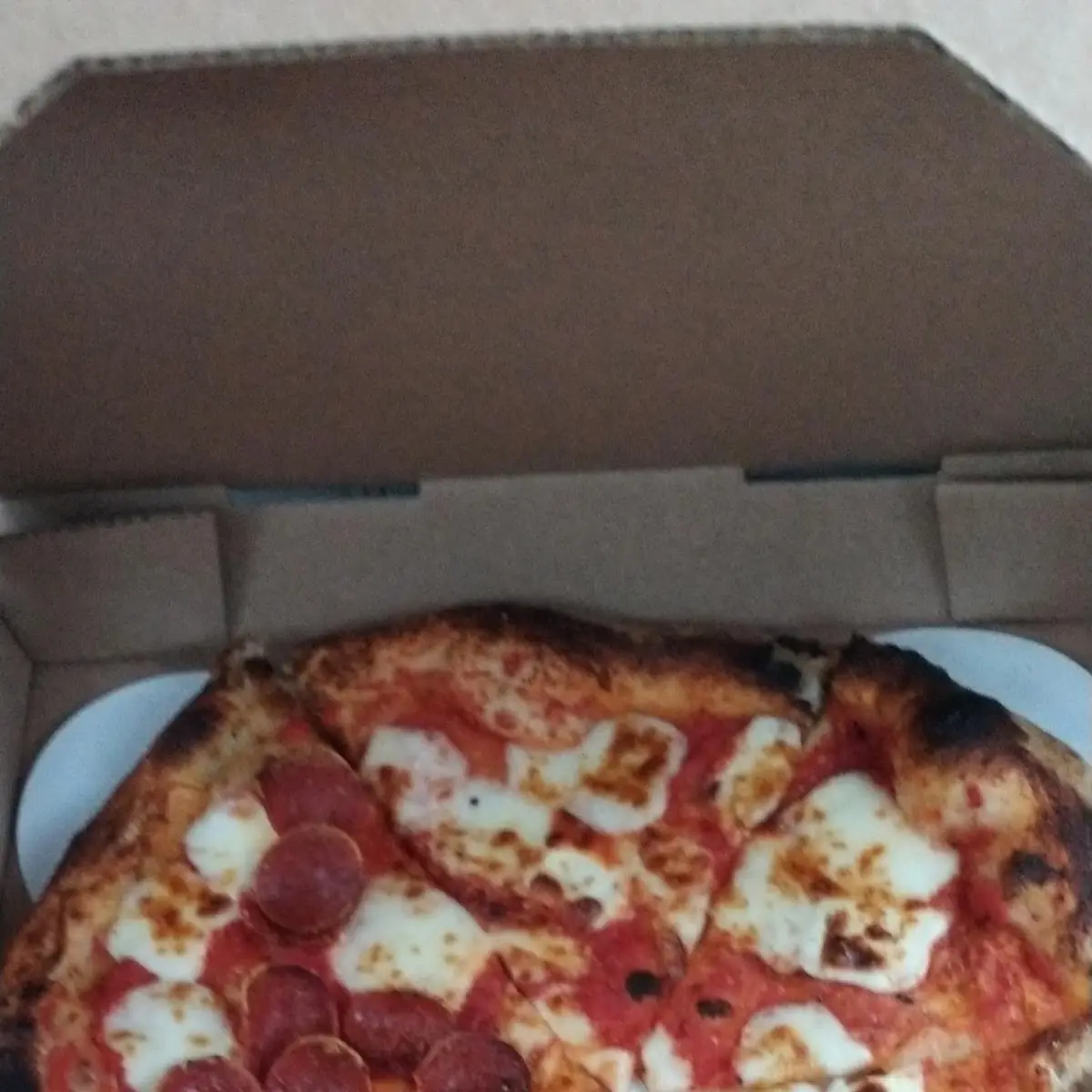 Half Peperoni Half Cheese Pizza