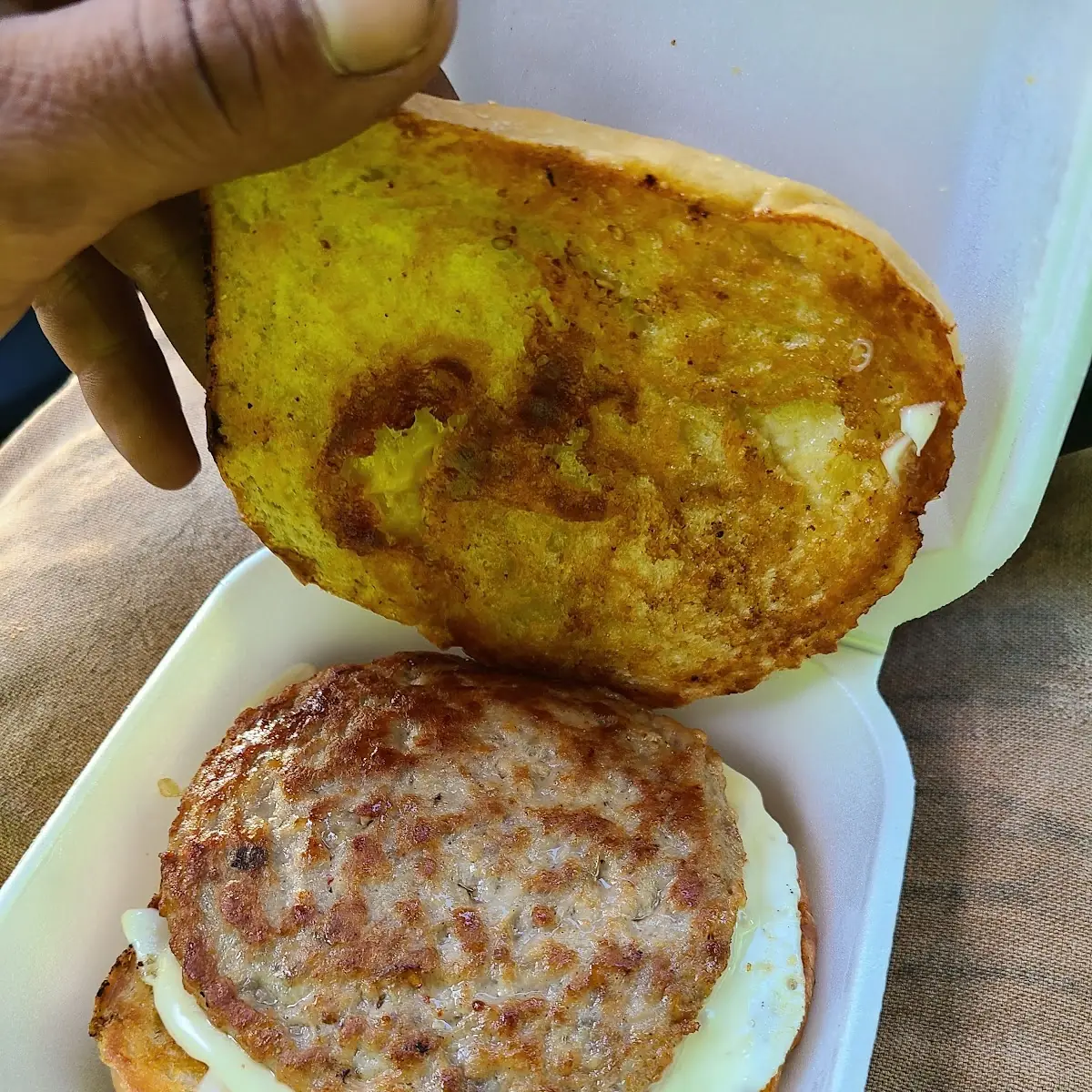 Sausage Egg and Cheese Cheese Roll