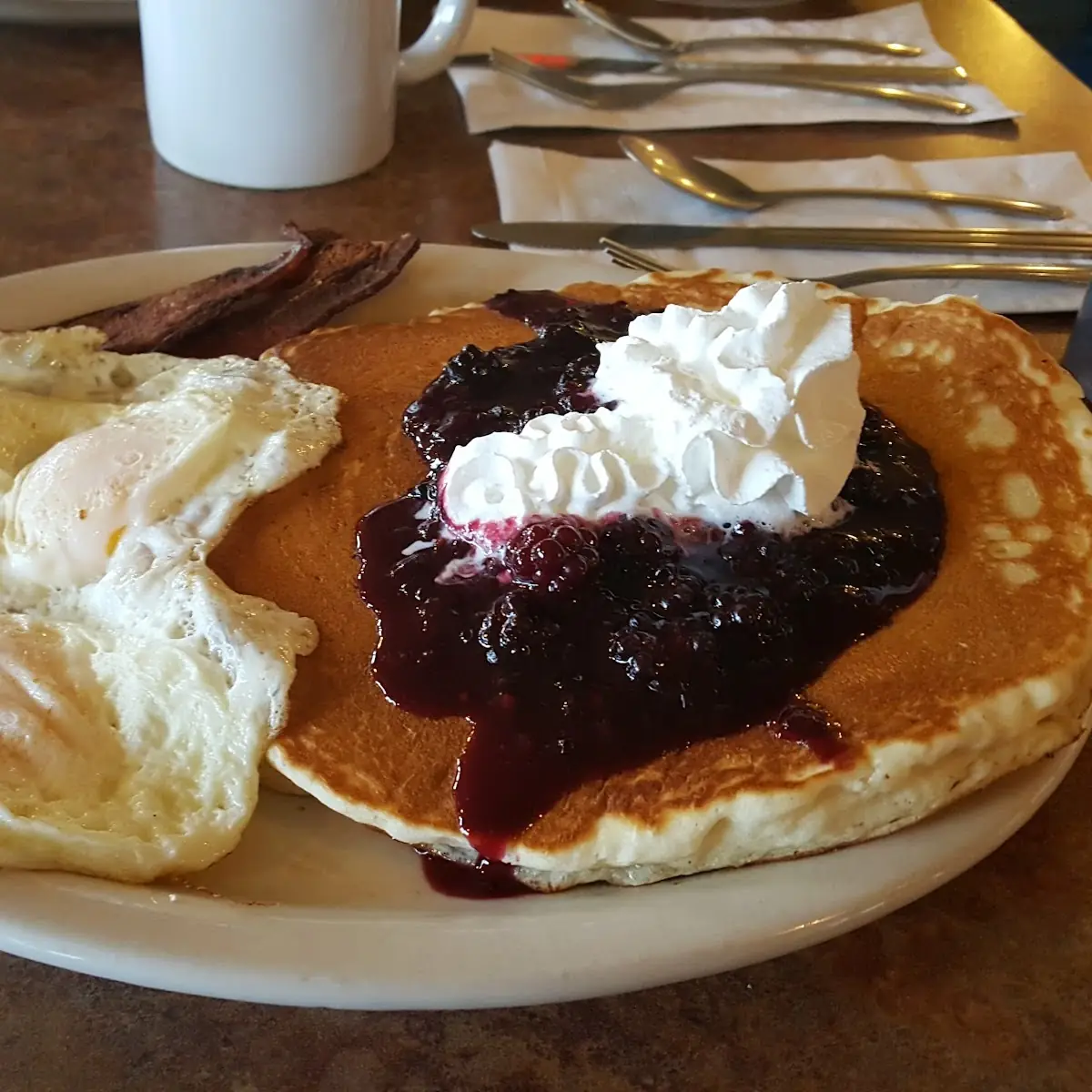 Pancakes and Eggs