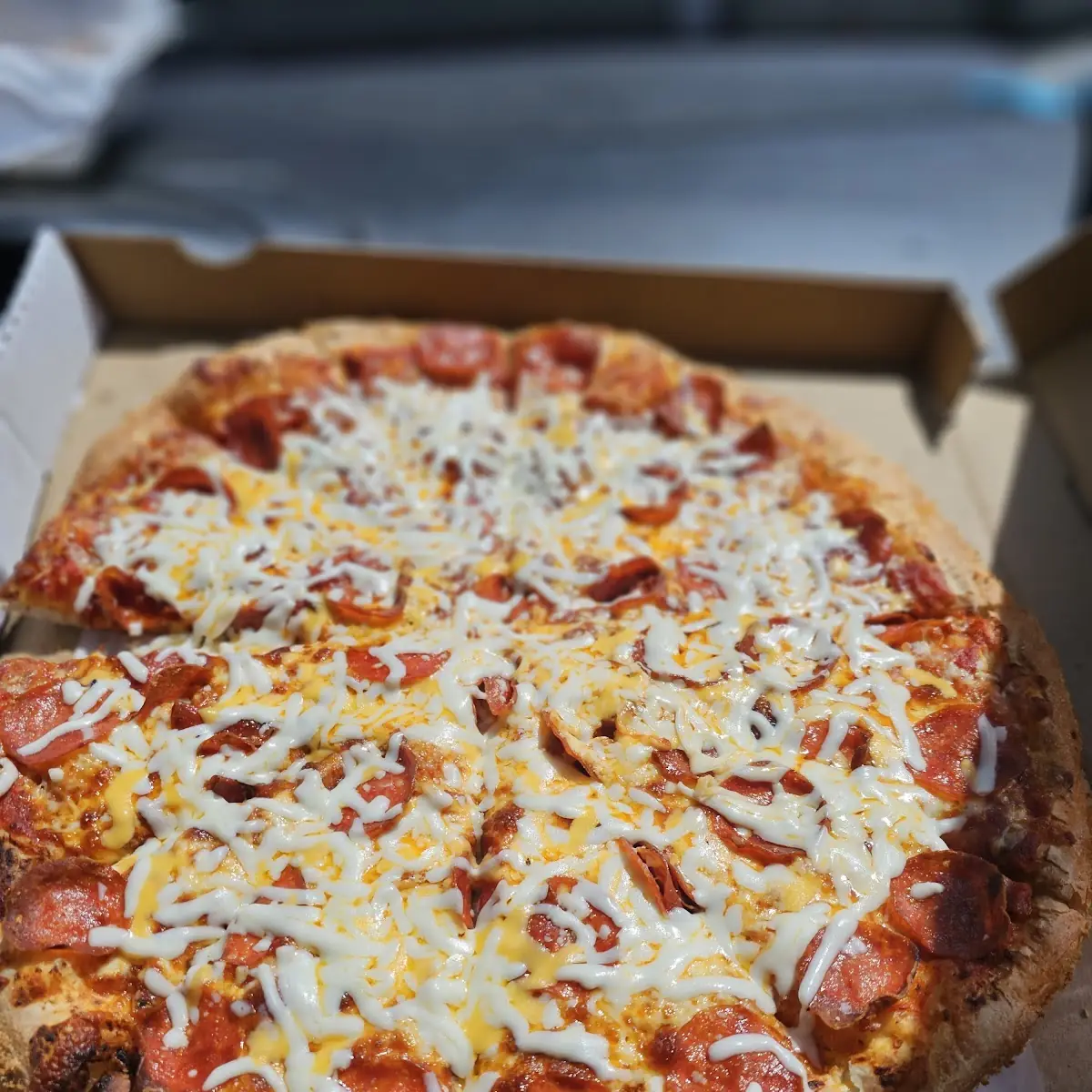 Pepperoni Pizza Add frsh Cheese on It When Done
