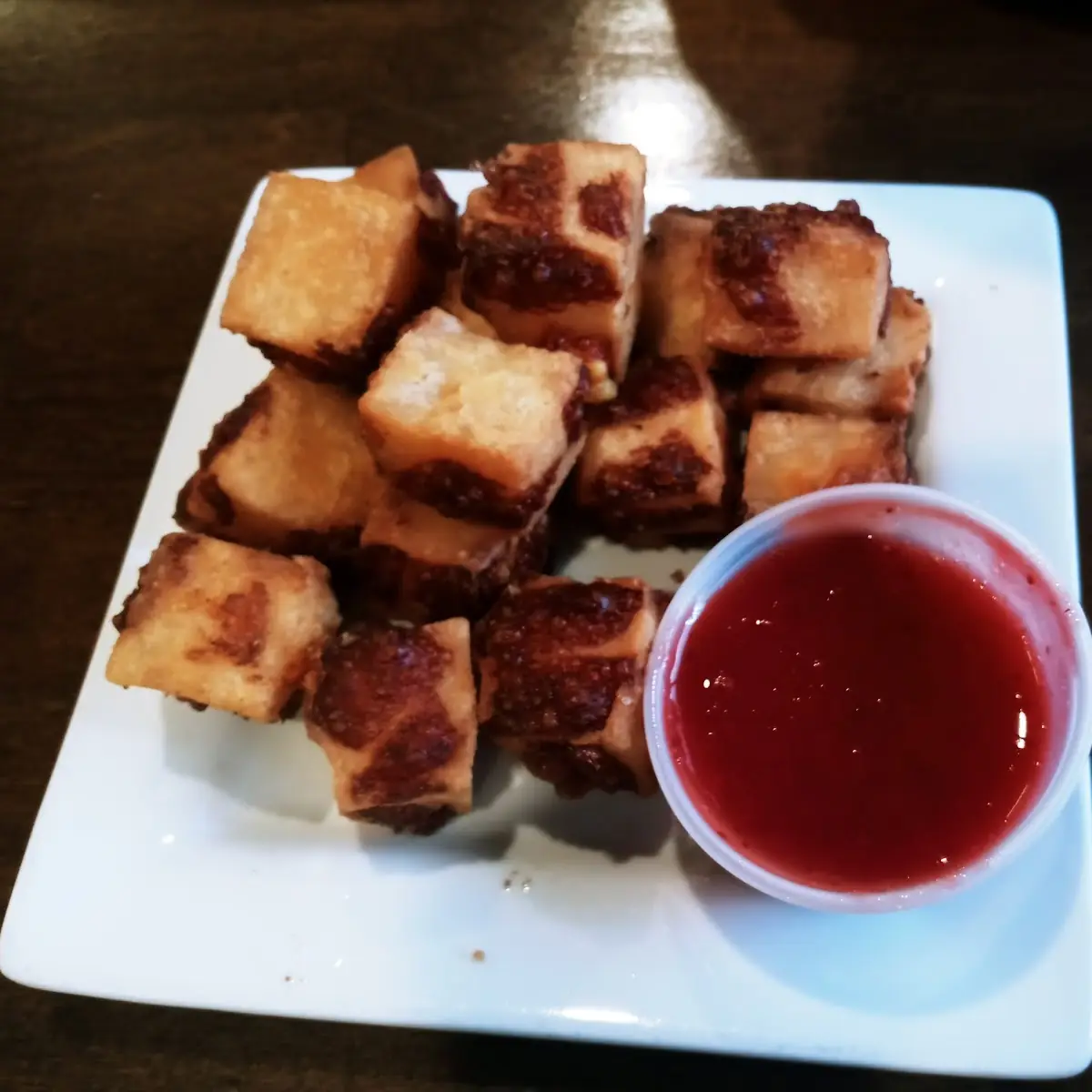 Cheese Curds Served with Jam