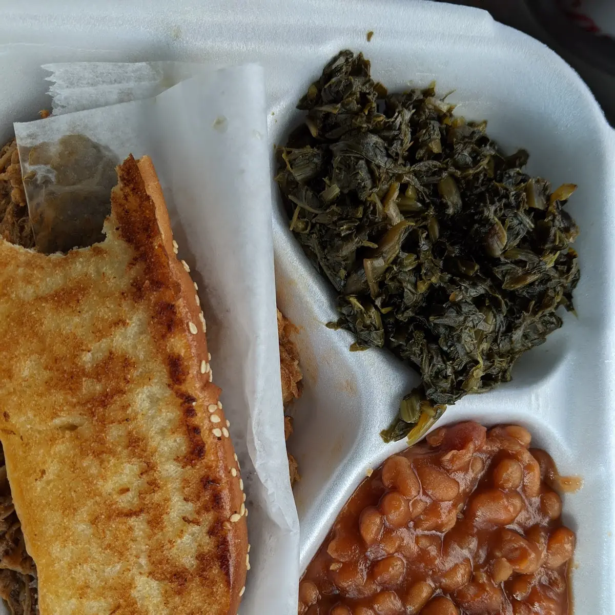 Turnip Greens and Baked Beans