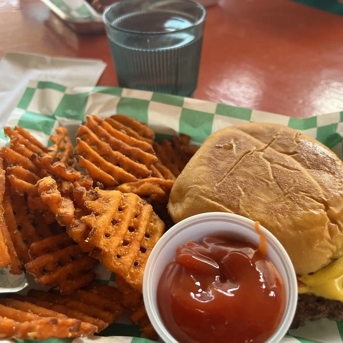 Green Chile Smashburger and Hawaiian Smashburger