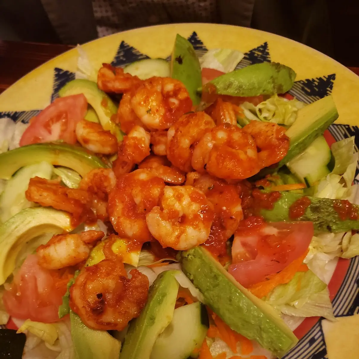 Grilled Shrimp Taco Salad